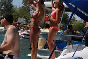 Lake Havasu_ In the Channel, One HOT HOT Bikini Babe doing the Dildo Beer Funnel-y40sefxyam.jpg